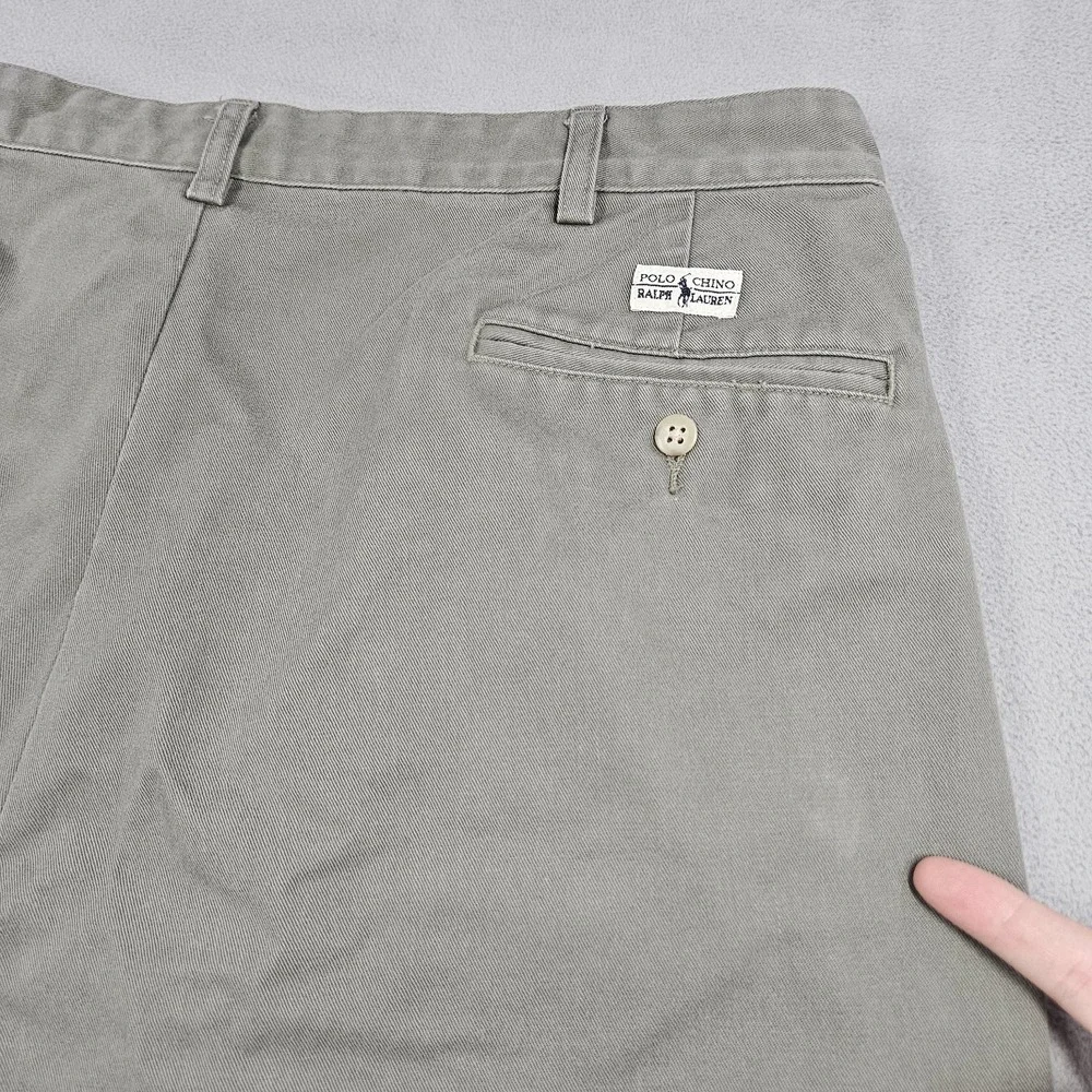 Vintage Polo Ralph Lauren Andrew Chino Pant Mens 38x32 Fits (37x31.5) Pleated